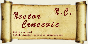 Nestor Crnčević vizit kartica